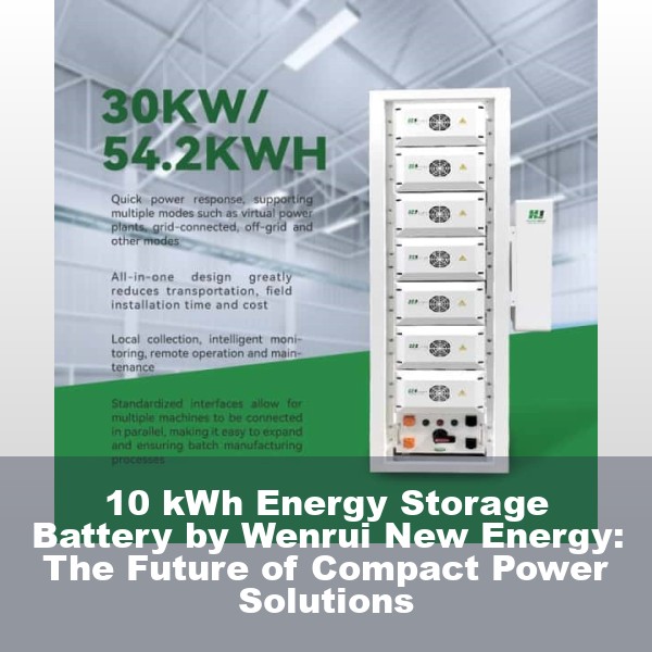 10 kWh Energy Storage Battery by Wenrui New Energy: The Future of Compact Power Solutions