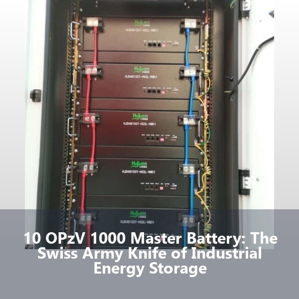 10 OPzV 1000 Master Battery: The Swiss Army Knife of Industrial Energy Storage