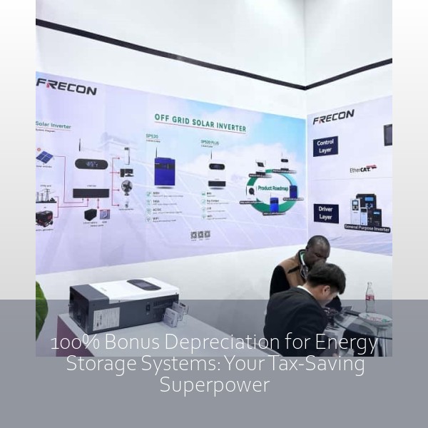 100% Bonus Depreciation for Energy Storage Systems: Your Tax-Saving Superpower