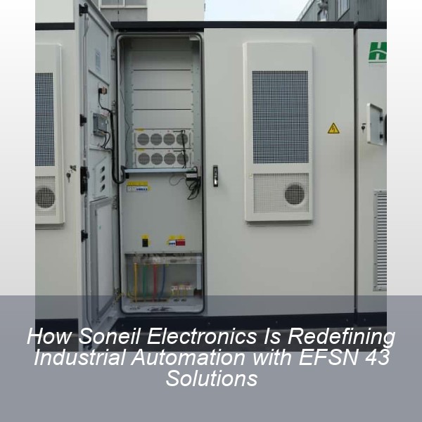 How Soneil Electronics Is Redefining Industrial Automation with EFSN 43 Solutions