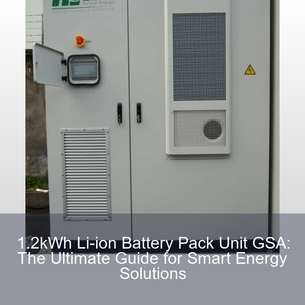 1.2kWh Li-ion Battery Pack Unit GSA: The Ultimate Guide for Smart Energy Solutions