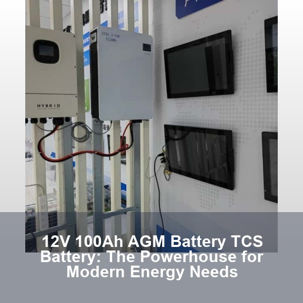 12V 100Ah AGM Battery TCS Battery: The Powerhouse for Modern Energy Needs
