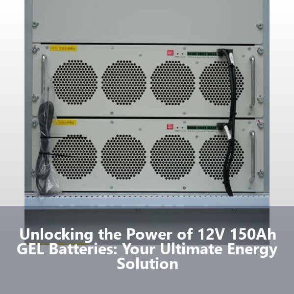 Unlocking the Power of 12V 150Ah GEL Batteries: Your Ultimate Energy Solution