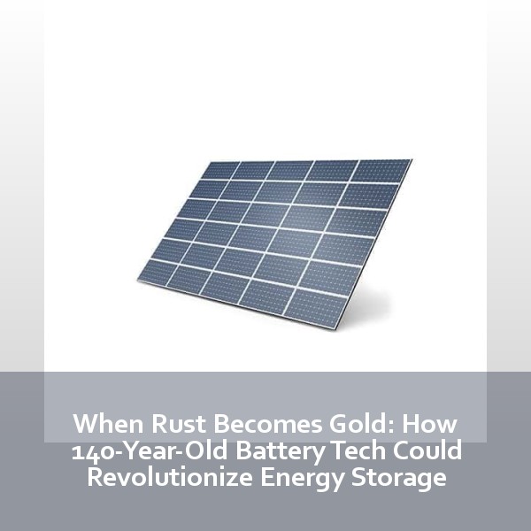 When Rust Becomes Gold: How 140-Year-Old Battery Tech Could Revolutionize Energy Storage