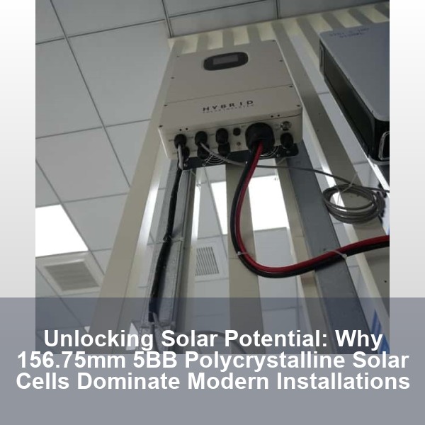 Unlocking Solar Potential: Why 156.75mm 5BB Polycrystalline Solar Cells Dominate Modern Installations