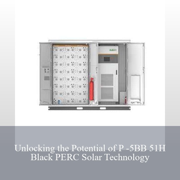 Unlocking the Potential of P -5BB 51H Black PERC Solar Technology