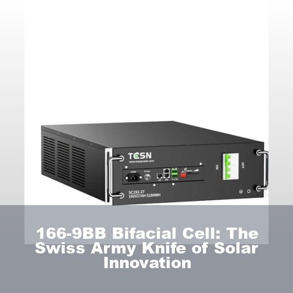 166-9BB Bifacial Cell: The Swiss Army Knife of Solar Innovation