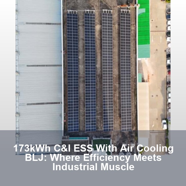 173kWh C&I ESS With Air Cooling BLJ: Where Efficiency Meets Industrial Muscle