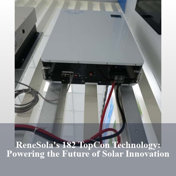 ReneSola's 182 TopCon Technology: Powering the Future of Solar Innovation