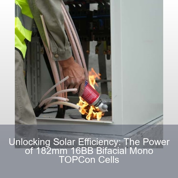 Unlocking Solar Efficiency: The Power of 182mm 16BB Bifacial Mono TOPCon Cells