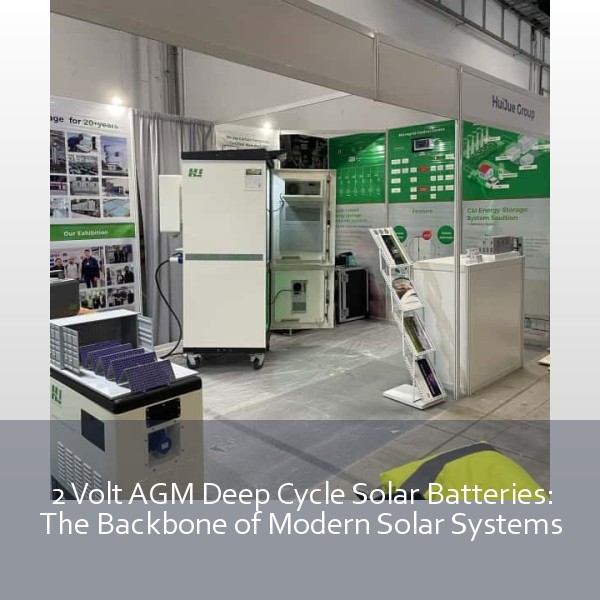 2 Volt AGM Deep Cycle Solar Batteries: The Backbone of Modern Solar Systems
