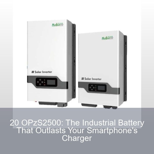 20 OPzS2500: The Industrial Battery That Outlasts Your Smartphone's Charger