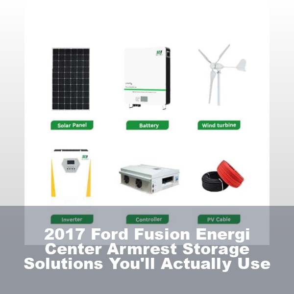 2017 Ford Fusion Energi Center Armrest Storage Solutions You'll Actually Use
