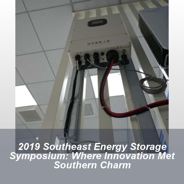 2019 Southeast Energy Storage Symposium: Where Innovation Met Southern Charm