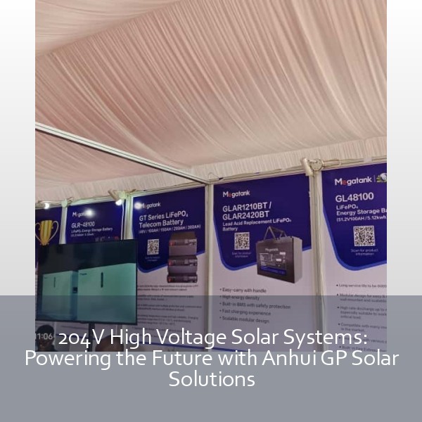 204V High Voltage Solar Systems: Powering the Future with Anhui GP Solar Solutions