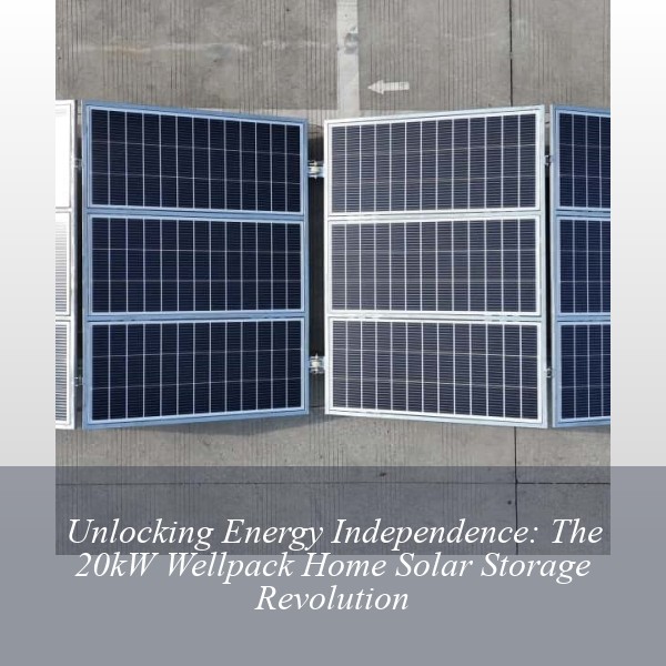 Unlocking Energy Independence: The 20kW Wellpack Home Solar Storage Revolution