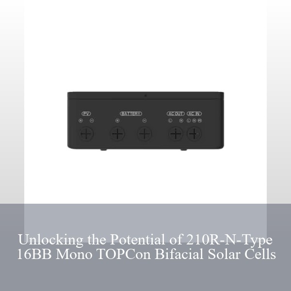 Unlocking the Potential of 210R-N-Type 16BB Mono TOPCon Bifacial Solar Cells