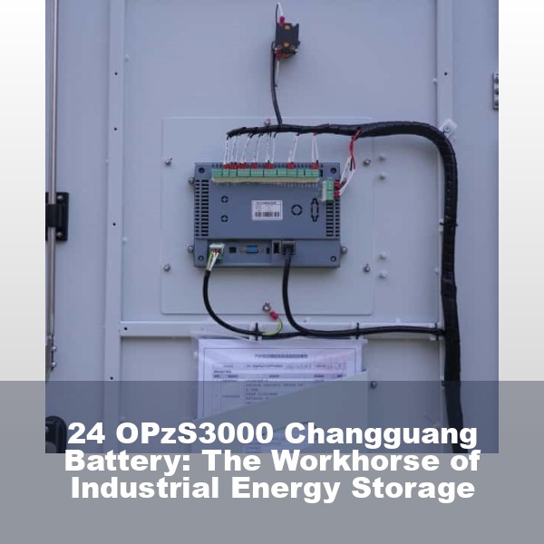 24 OPzS3000 Changguang Battery: The Workhorse of Industrial Energy Storage