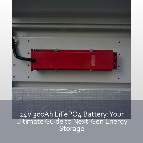 24V 300Ah LiFePO4 Battery: Your Ultimate Guide to Next-Gen Energy Storage