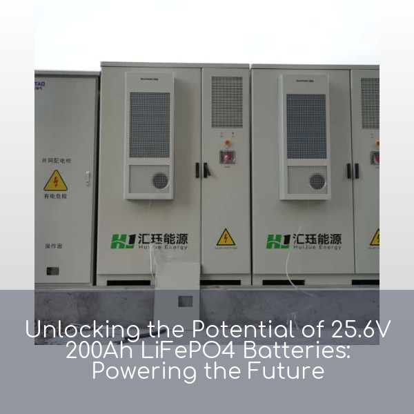 Unlocking the Potential of 25.6V 200Ah LiFePO4 Batteries: Powering the Future