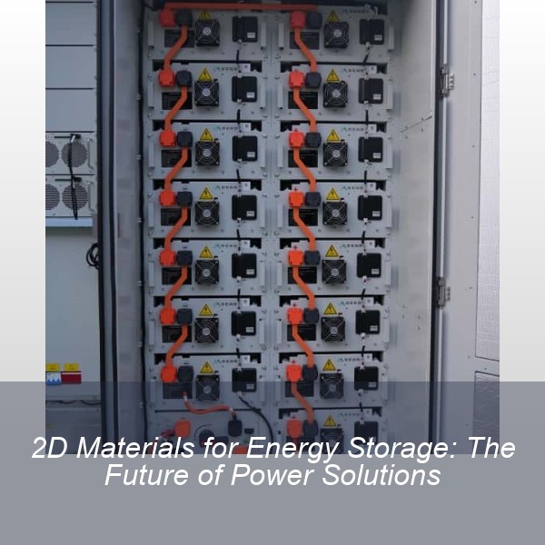 2D Materials for Energy Storage: The Future of Power Solutions