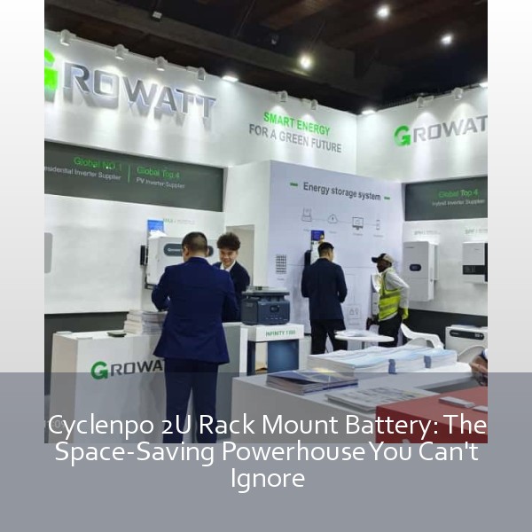 Cyclenpo 2U Rack Mount Battery: The Space-Saving Powerhouse You Can't Ignore