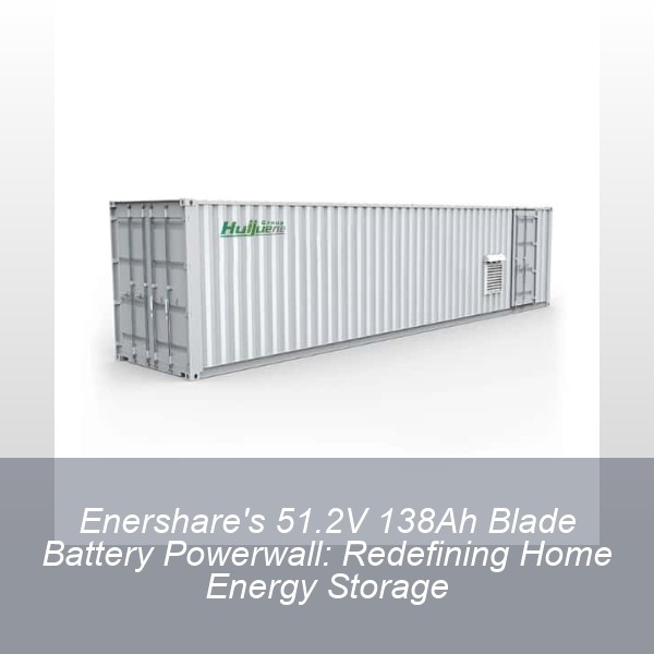 Enershare's 51.2V 138Ah Blade Battery Powerwall: Redefining Home Energy Storage