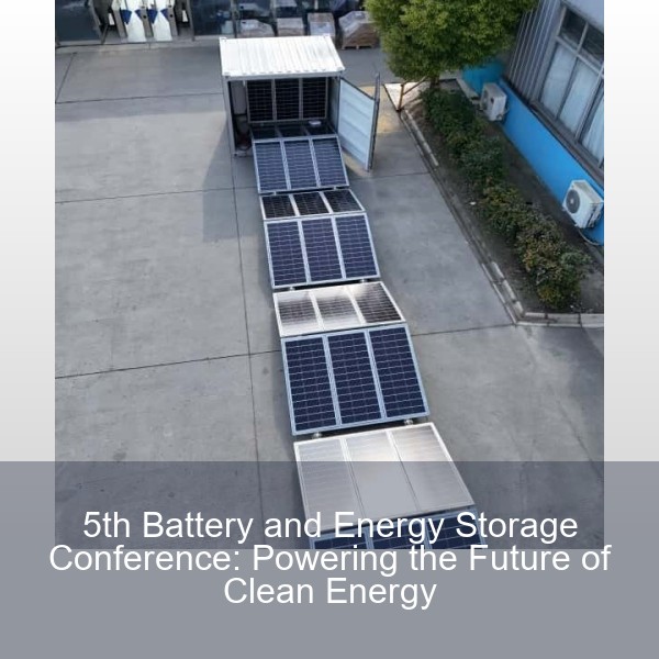 5th Battery and Energy Storage Conference: Powering the Future of Clean Energy