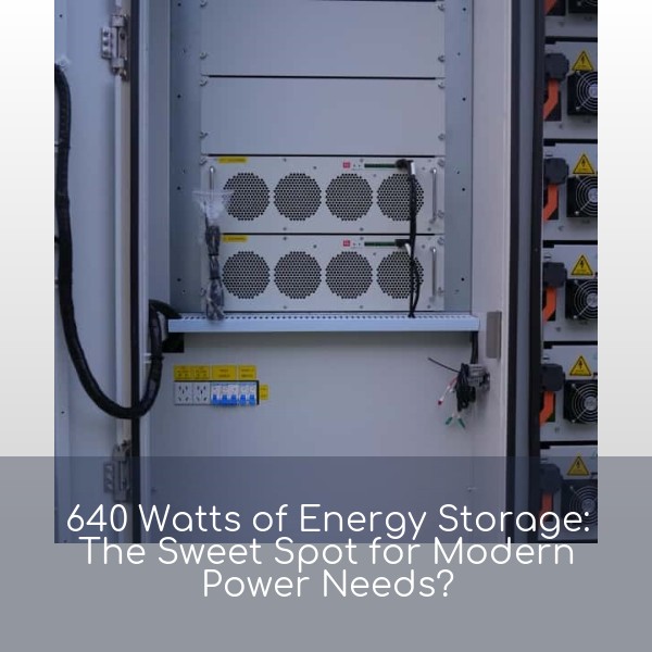 640 Watts of Energy Storage: The Sweet Spot for Modern Power Needs?