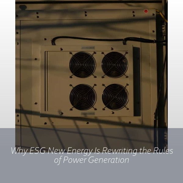 Why ESG New Energy Is Rewriting the Rules of Power Generation