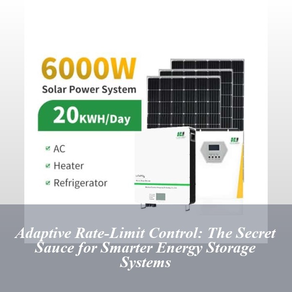 Adaptive Rate-Limit Control: The Secret Sauce for Smarter Energy Storage Systems