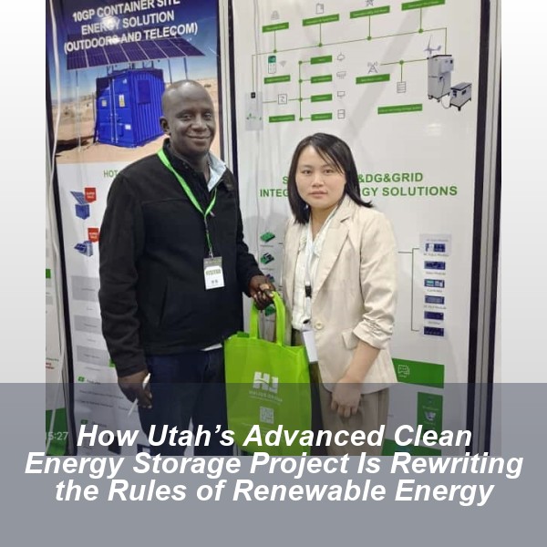 How Utah’s Advanced Clean Energy Storage Project Is Rewriting the Rules of Renewable Energy