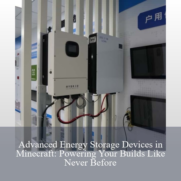 Advanced Energy Storage Devices in Minecraft: Powering Your Builds Like Never Before