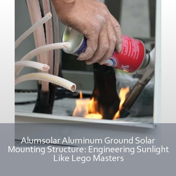 Alumsolar Aluminum Ground Solar Mounting Structure: Engineering Sunlight Like Lego Masters