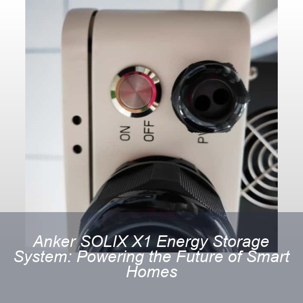 Anker SOLIX X1 Energy Storage System: Powering the Future of Smart Homes