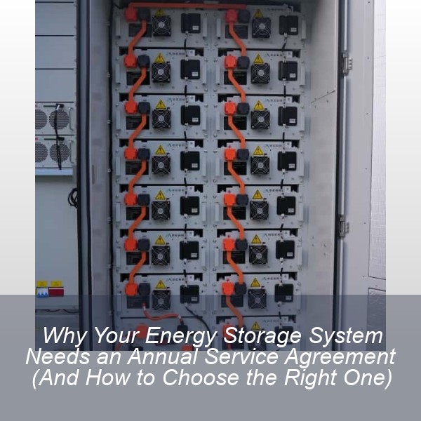 Why Your Energy Storage System Needs an Annual Service Agreement (And How to Choose the Right One)