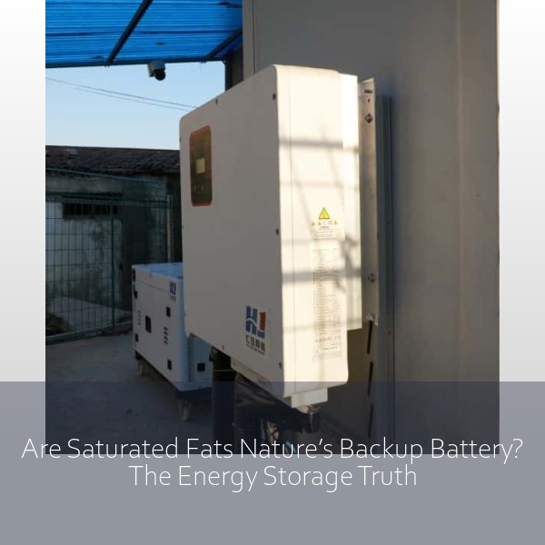 Are Saturated Fats Nature’s Backup Battery? The Energy Storage Truth