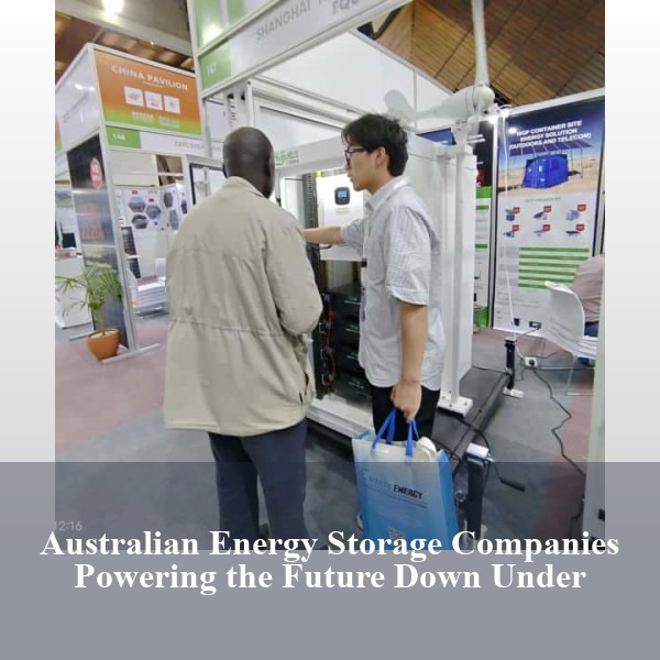 Australian Energy Storage Companies Powering the Future Down Under