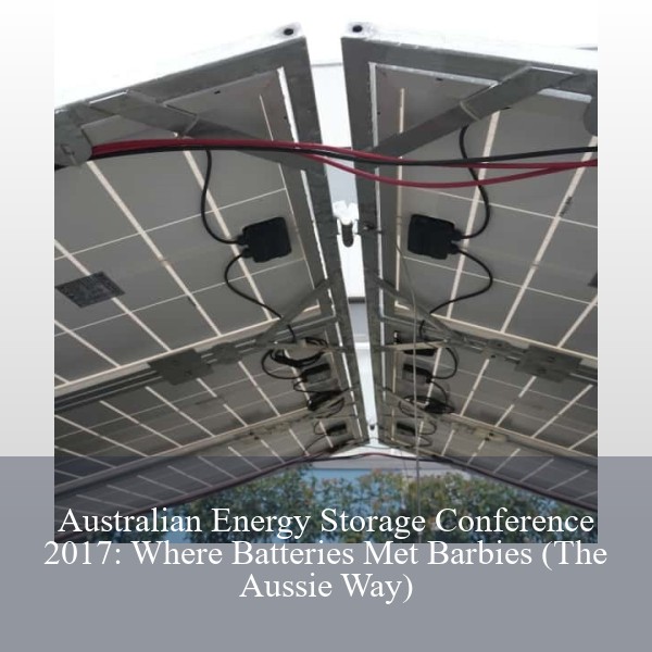 Australian Energy Storage Conference 2017: Where Batteries Met Barbies (The Aussie Way)