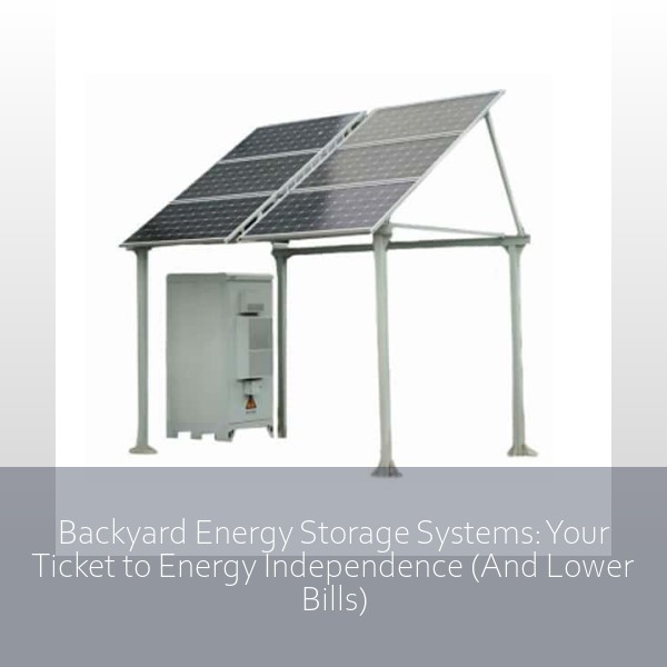Backyard Energy Storage Systems: Your Ticket to Energy Independence (And Lower Bills)