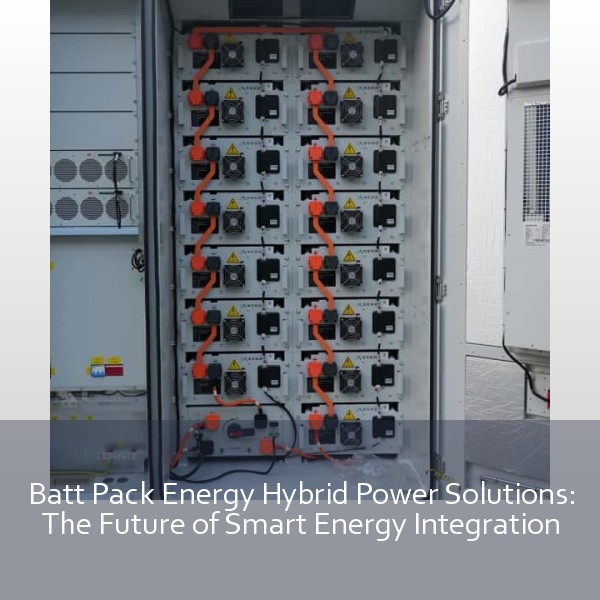 Batt Pack Energy Hybrid Power Solutions: The Future of Smart Energy Integration