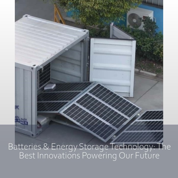 Batteries & Energy Storage Technology: The Best Innovations Powering Our Future