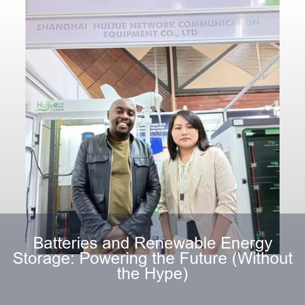 Batteries and Renewable Energy Storage: Powering the Future (Without the Hype)