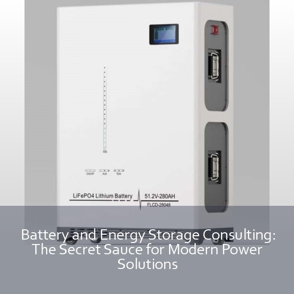 Battery and Energy Storage Consulting: The Secret Sauce for Modern Power Solutions