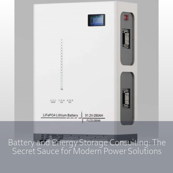 Battery and Energy Storage Consulting: The Secret Sauce for Modern Power Solutions