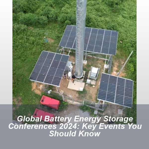 Global Battery Energy Storage Conferences 2024: Key Events You Should Know