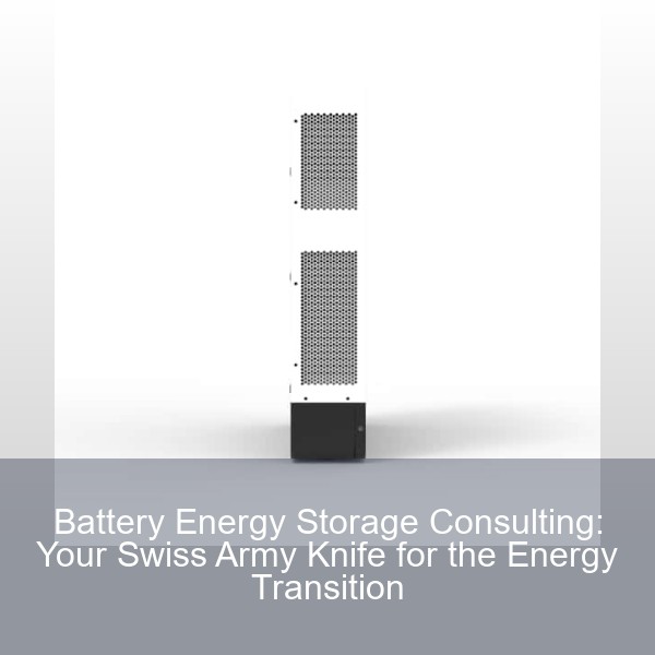 Battery Energy Storage Consulting: Your Swiss Army Knife for the Energy Transition