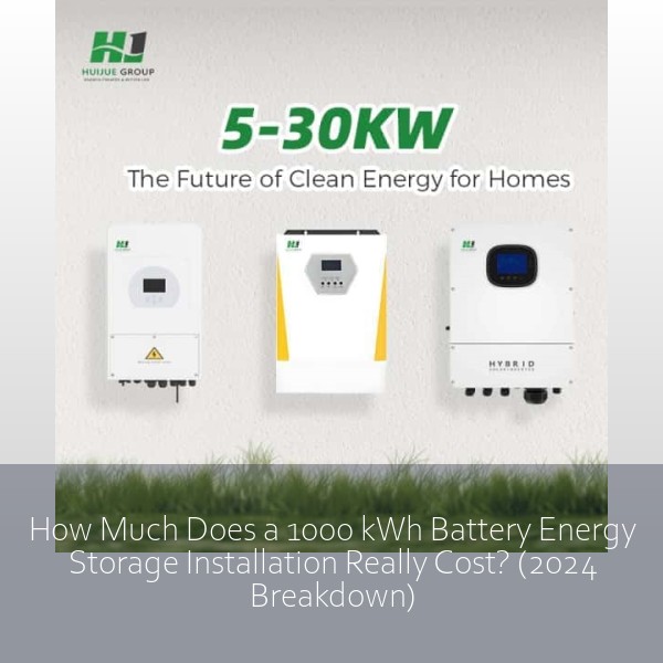 How Much Does a 1000 kWh Battery Energy Storage Installation Really Cost? (2024 Breakdown)