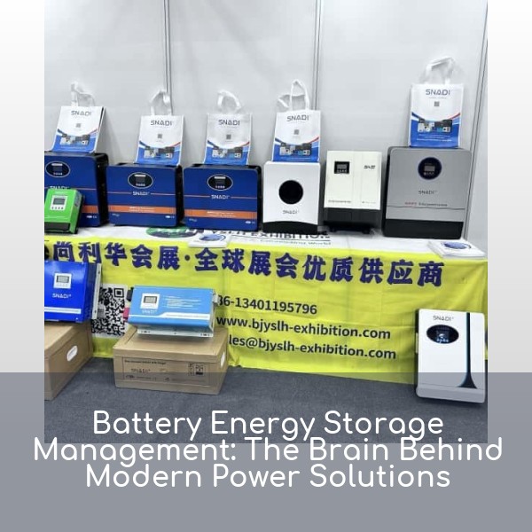Battery Energy Storage Management: The Brain Behind Modern Power Solutions