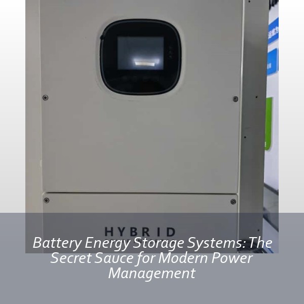 Battery Energy Storage Systems: The Secret Sauce for Modern Power Management